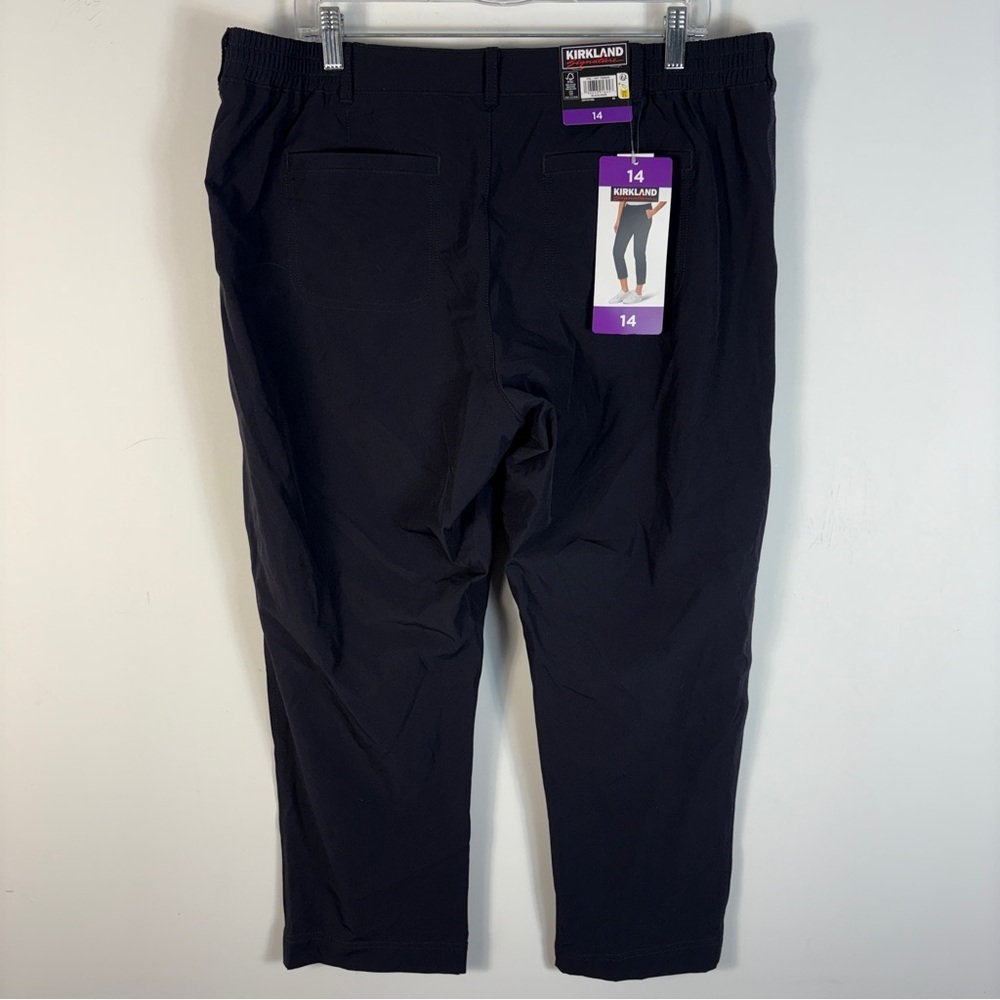 ❤️ Kirkland Signature Women’s  Dark Black Leisure Dress Pants 24